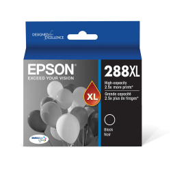 Epson 288XL DuraBrite Ultra High-Yield Black Ink Cartridge, T288XL120-S