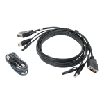 IOGEAR 10 Ft. DVI, USB KVM Cable Kit with Audio (TAA)