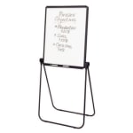 Quartet Ultima Easel, Whiteboard/Flipchart, 27in x 34in, Reversible, Black Frame