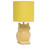 Simple Designs Owl Table Lamp, 12-13/16inH, Dandelion Yellow/Dandelion Yellow