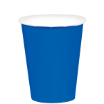 Amscan 68015 Solid Paper Cups, 9 Oz, Bright Royal Blue, 20 Cups Per Pack, Case Of 6 Packs