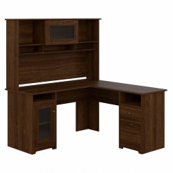 South Shore Versa 45inW Computer Desk With Hutch, Nordik Oak