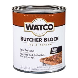 Watco Butcher Block Oil & Finish, 16 Oz, Clear, Pack Of 4 Cans