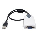 AddOn 8in USB 2.0 (A) to VGA Adapter - External video adapter - USB 2.0 - D-Sub - black