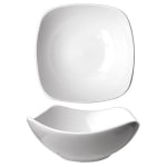 International Tableware Quad Square Fine Porcelain Bowls, 46 Oz, White, Pack Of 12 Bowls