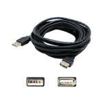 AddOn 6.0ft USB 2.0 (A) to USB 2.0 (A) Extension Cable - USB extension cable - USB (F) to USB (M) - USB 2.0 - 6 ft - black