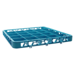 Carlisle OptiClean 25-Compartment Cup Rack Extender, 1-3/4inH x 19-3/4inW x 19-3/4inD, Blue