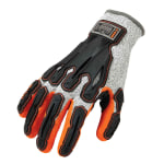 Ergodyne ProFlex 922CR Cut-Resistant Nitrile-Dipped DIR Gloves, Small, Gray