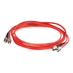 C2G 2m ST-ST 62.5/125 OM1 Duplex Multimode PVC Fiber Optic Cable - Red - Patch cable - ST multi-mode (M) to ST multi-mode (M) - 2 m - fiber optic - duplex - 62.5 / 125 micron - OM1 - red