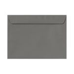 LUX Booklet 9in x 12in Envelopes, Gummed Seal, Smoke Gray, Pack Of 50