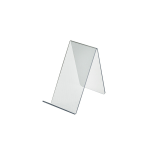 Azar Displays Tabletop Easels, Acrylic, 6 1/2inH x 3 1/2inW x 7 1/2inD, Clear