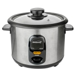 Brentwood 8-Cup Rice Cooker With Steamer, Silver