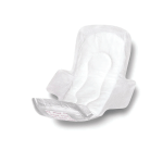 Medline Sanitary Pads With Adhesive And Wings, 11in, White, 12 Pads Per Bag, Case Of 24 Bags