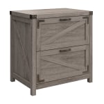 Bush Furniture Knoxville 29-3/16inW x 20-7/8inD 2 Drawer Lateral File Cabinet, Restored Gray, Standard Delivery