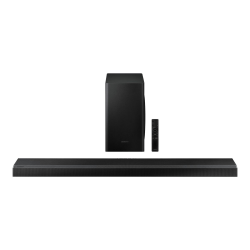 Samsung HW-Q70T - Sound bar system - for home theater - 3.1.2-channel - wireless - Wi-Fi, Bluetooth - 330 Watt (total) - black