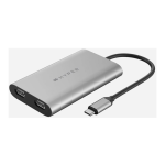 Targus Sanho HyperDrive Dual 4K HDMI 10-In-1 USB-C Hub, Space Gray, HDM1