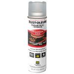 Rust-Oleum Industrial Choice M1600 System Solvent-Based Precision Line Inverted Marking Paint, 17 Oz, Clear, Case Of 12 Cans