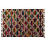 Baxton Studio Zurich Handwoven Hemp Blend Area Rug, 5-1/4ft x 7-1/2ft, Multicolor