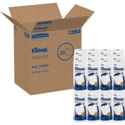 Kleenex Premier 1-Ply Paper Towels , Perforated, 70 Sheets Per Roll, Pack of 24 Rolls