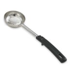 Vollrath Spoodle Perforated Portion Spoon With Antimicrobial Protection, Notch, 3 Oz, Black