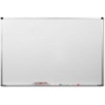 Balt ABC Markerboard - 36in (3 ft) Width x 24in (2 ft) Height - White Porcelain Steel Surface - Anodized Aluminum Frame - Rectangle - 1 Each