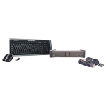 IOGEAR GCS1102-KM1 - KVM / audio / USB switch - 2 x KVM / audio / USB - 1 local user - desktop - with IOGEAR Wireless KB/Laser Mouse combo