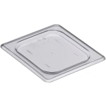 Cambro Camwear Polycarbonate Flat Lids, 1/6 Size, Clear, Pack Of 6 Lids