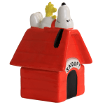 Gibson Peanuts Classical Dog House Snoopy And Woodstock Salt And Pepper Shaker Set, Red