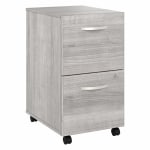 Bush Business Furniture Hybrid 28inD Vertical 2-Drawer Mobile File Cabinet, Platinum Gray, Delivery