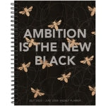 2023-2024 Willow Creek Press Softcover Weekly/Monthly Academic Planner, 11-1/2in x 8in, Ambition Is The New Black, July 2023 To June 2024