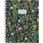 2023-2024 Willow Creek Press Softcover Weekly/Monthly Academic Planner, 11-1/2in x 8in, Botanical Nature, July 2023 To June 2024