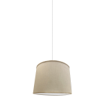 Adesso Simplee Drum Pendant Lamp With Rope Trim, 13inW, Natural Shade