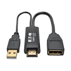 Tripp Lite HDMI To DisplayPort Active Converter With USB Power, 6in