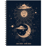 2023-2024 Willow Creek Press Softcover Weekly/Monthly Academic Planner, 9in x 6-1/2in, Celestial Soul, July 2023 To June 2024