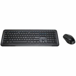 Targus KM610 Wireless Keyboard and Mouse Combo (Black) - USB Wireless RF 2.40 GHz Keyboard - Black - USB Wireless RF Mouse - Optical - QWERTY - Black - AA - Compatible with PC, Mac