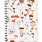 2023-2024 Willow Creek Press Softcover Weekly/Monthly Academic Planner, Mushroom Study, 9in x 6-1/2in, July 2023 To June 2024