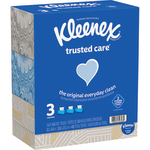 Kleenex Trusted Care 2-Ply Tissues, 8-7/16in x 8-1/2in, White, 160 Tissues Per Box, Pack Of 3 Boxes