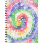 2023-2024 Willow Creek Press Academic Weekly Softcover Planner, 6-1/2in x 8-1/2in, Totally Tie-Dye, July 2023 To June 2024