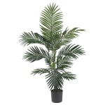 Nearly Natural 4ftH Silk Kentia Palm Tree, Green