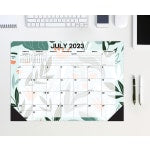 2023-2024 Willow Creek Press Academic Monthly Desk Pad Calendar, 12in x 17in, Botanical Bliss, July 2023 To June 2024