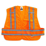 Ergodyne GloWear Safety Vest, Expandable, Type-P Class 2, Medium/Large, Orange, 8244PSV