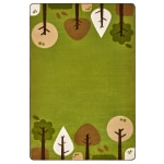 Carpets for Kids KIDSoft Tranquil Trees Decorative Rug, 6ft x 9ft, Green