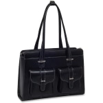 McKleinUSA Alexis Leather Ladies Briefcase, Black