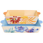 Spice By Tia Mowry Goji Blossom 2-Piece Bakeware Set, Floral