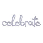 Amscan "Celebrate" Cursive Balloon Banner, 59in x 20in, Silver