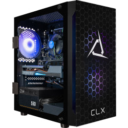 CLX SET Gaming Desktop PC, Intel Core i5, 16GB Memory, 500GB Solid State Drive/2TB Hard Drive, Windows 11