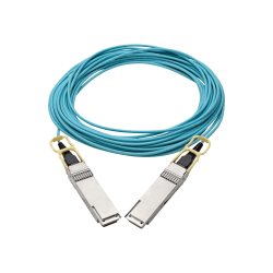 Tripp Lite QSFP28 to QSFP28 Active Optical Cable - 100GbE, AOC, M/M, Aqua, 15 m (49.2 ft.)