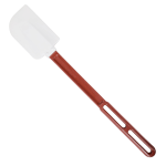 Hoffman High-Heat Silicone Spatulas, 16-1/2in, Red/White, Pack Of 12 Spatulas