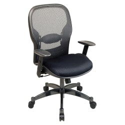 WorkPro 9500XL Series Big & Tall Ergonomic Mesh/Premium Fabric Mid-Back Chair, Black/Burgundy, BIFMA Compliant