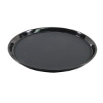 Carlisle GripLite Scratch-Resistant Round Serving Tray, 14in, Black